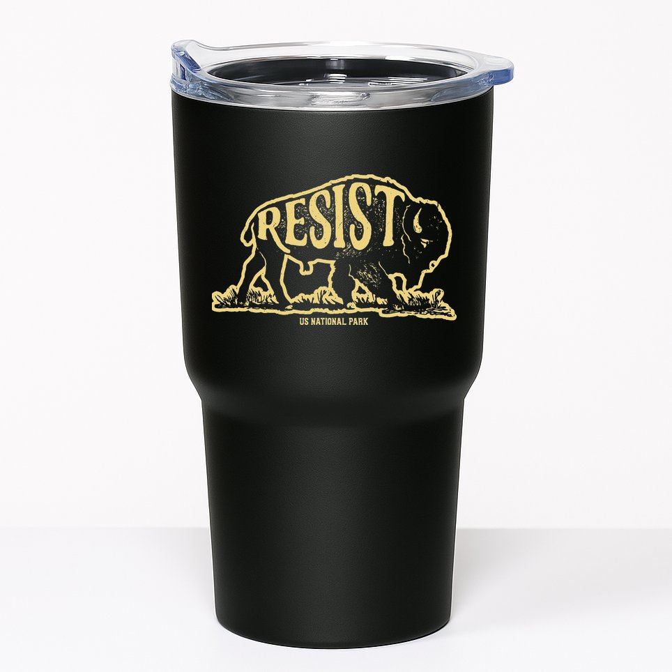 Alt Us National Park Resist Service T Bison Vintage Tumbler