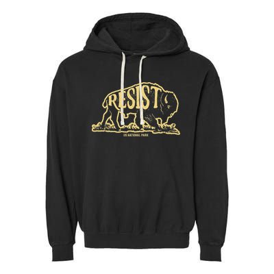 Alt Us National Park Resist Service Bison Vintage Garment-Dyed Fleece Hoodie