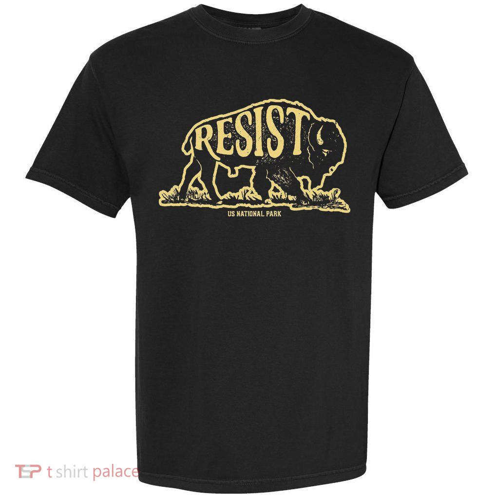 Alt Us National Park Resist Service Bison Vintage Garment-Dyed Heavyweight T-Shirt
