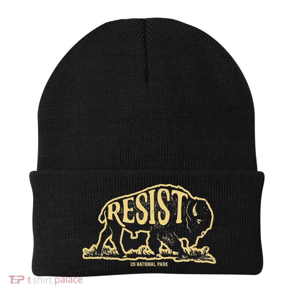 Alt Us National Park Resist Service Bison Vintage Beanie