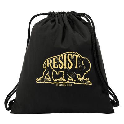 Alt Us National Park Resist Service Bison Vintage Drawstring Bag