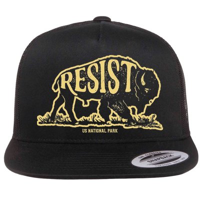 Alt Us National Park Resist Service Bison Vintage Flatbill Hat