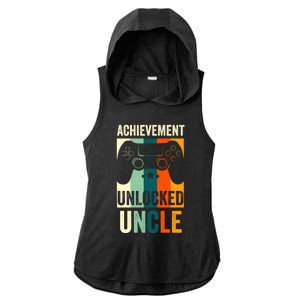 Achievet Unlocked New Uncle Gift For Gamers Gift Ladies PosiCharge Tri-Blend Wicking Draft Hoodie Tank