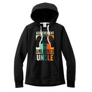 Achievet Unlocked New Uncle Gift For Gamers Gift Women's Fleece Hoodie