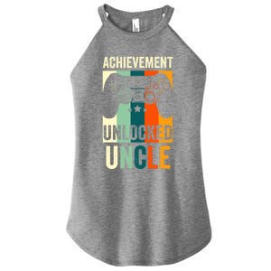 Achievet Unlocked New Uncle Gift For Gamers Gift Women's Perfect Tri Rocker Tank