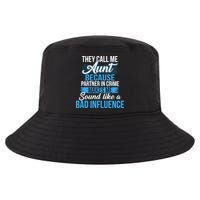 Aunt Partner In Crime Bad Influence Cool Comfort Performance Bucket Hat