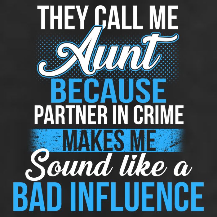 Aunt Partner In Crime Bad Influence Golf Towel