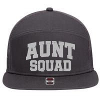 Aunt Squad 7 Panel Mesh Trucker Snapback Hat