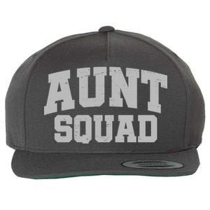 Aunt Squad Wool Snapback Cap