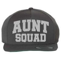 Aunt Squad Wool Snapback Cap