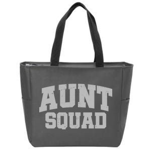 Aunt Squad Zip Tote Bag