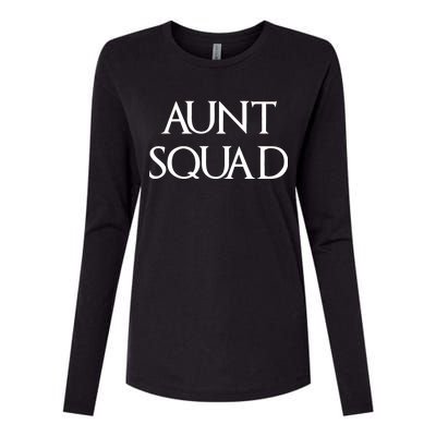 Aunt Squad Aunty to Be Womens Cotton Relaxed Long Sleeve T-Shirt