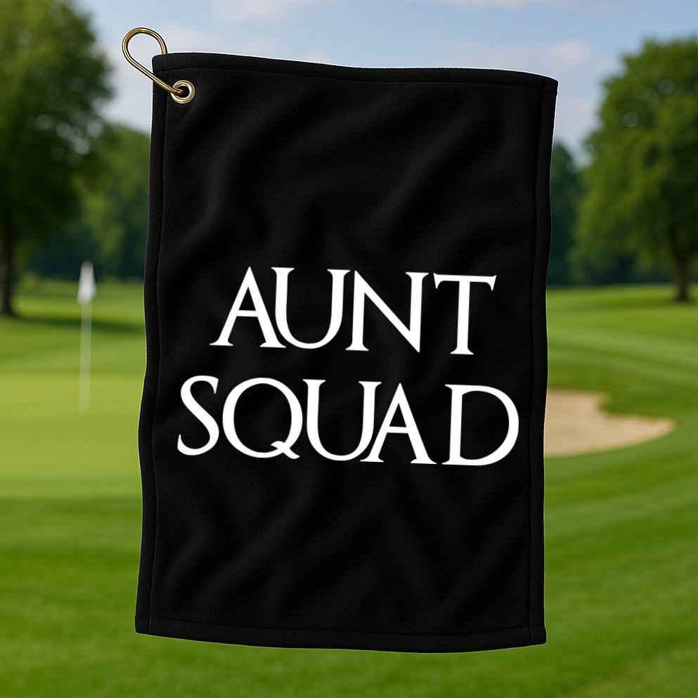 Aunt Squad Aunty to Be Golf Towel