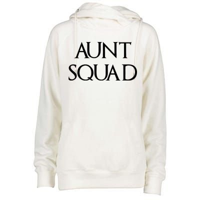 Aunt Squad Aunty to Be Womens Funnel Neck Pullover Hood