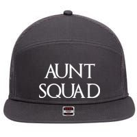 Aunt Squad Aunty to Be 7 Panel Mesh Trucker Snapback Hat