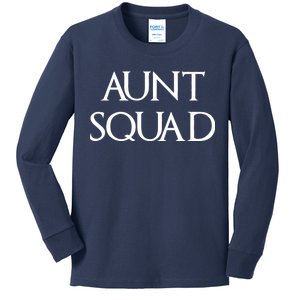 Aunt Squad Aunty to Be Kids Long Sleeve Shirt