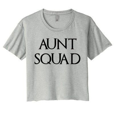 Aunt Squad Aunty to Be Women's Crop Top Tee