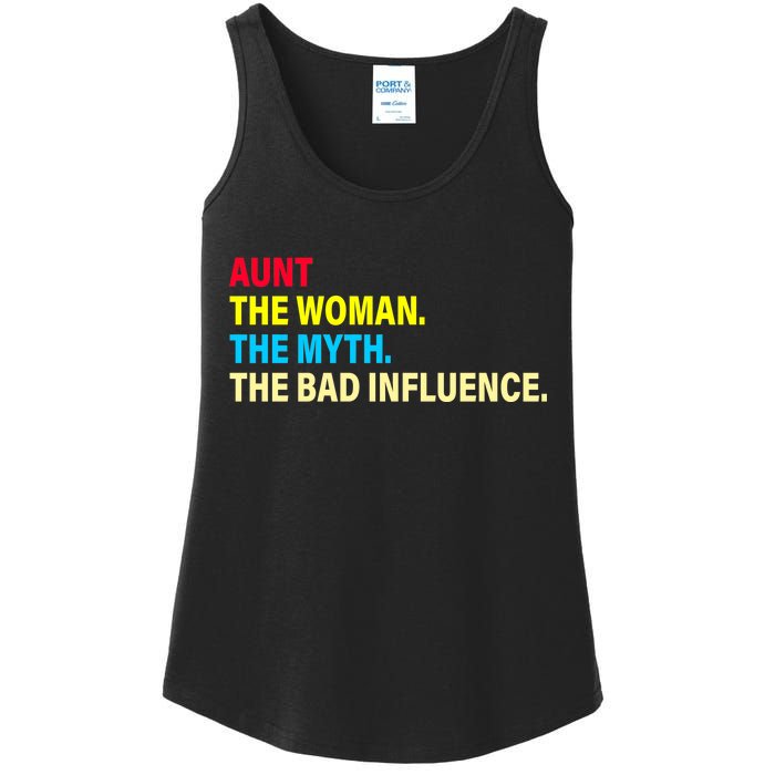 Aunt The Woman The Myth The Bad Influence Ladies Essential Tank