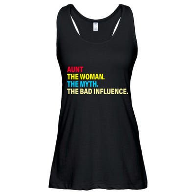 Aunt The Woman The Myth The Bad Influence Ladies Essential Flowy Tank