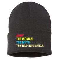 Aunt The Woman The Myth The Bad Influence Sustainable Knit Beanie