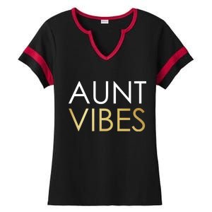 Aunt Vibes Ladies Halftime Notch Neck Tee