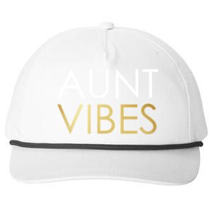 Aunt Vibes Snapback Five-Panel Rope Hat