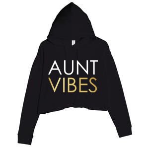 Aunt Vibes Crop Fleece Hoodie