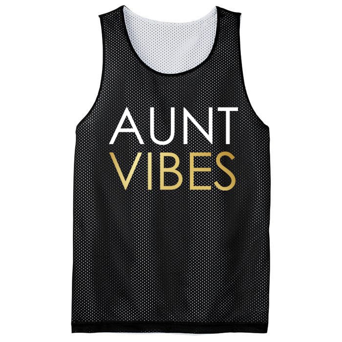 Aunt Vibes Mesh Reversible Basketball Jersey Tank