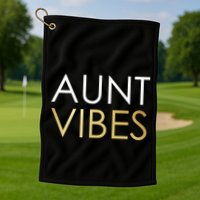 Aunt Vibes Golf Towel