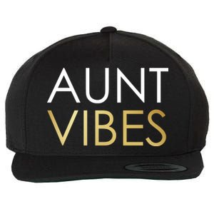 Aunt Vibes Wool Snapback Cap