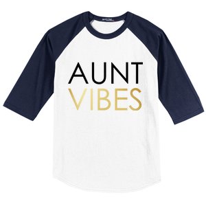 Aunt Vibes Baseball Sleeve Shirt