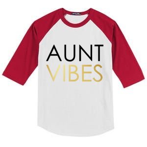 Aunt Vibes Kids Colorblock Raglan Jersey