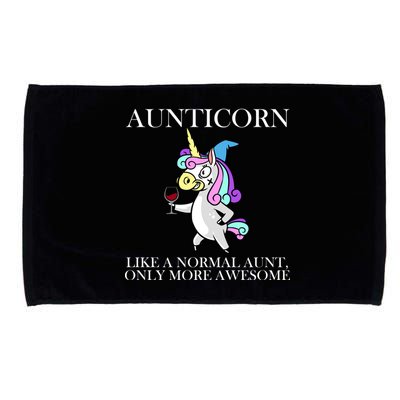 Aunticorn Like A Normal Aunt Only More Awesome Microfiber Hand Towel