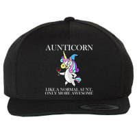 Aunticorn Like A Normal Aunt Only More Awesome Wool Snapback Cap