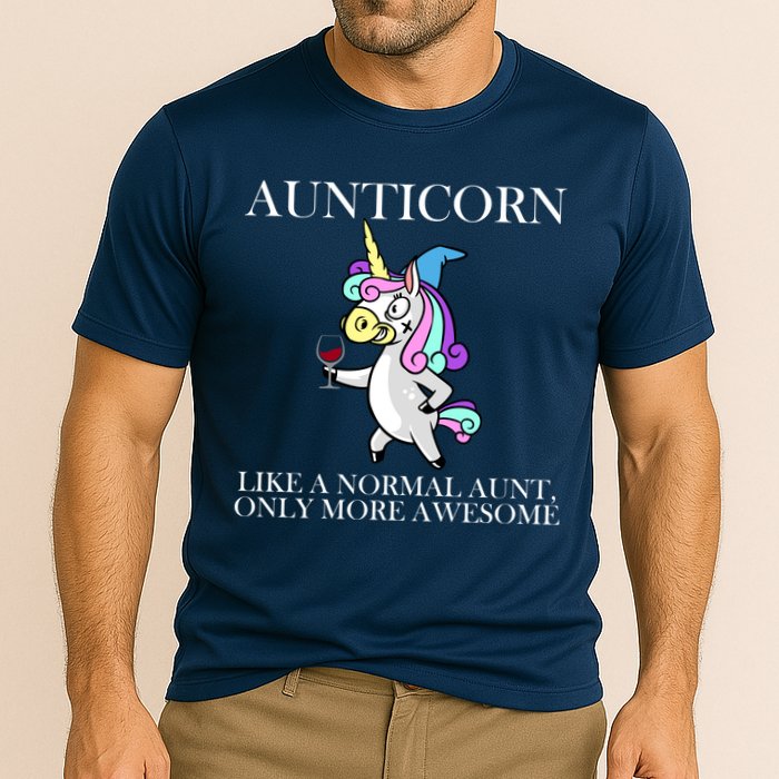 Aunticorn Like A Normal Aunt Only More Awesome Performance Shirt