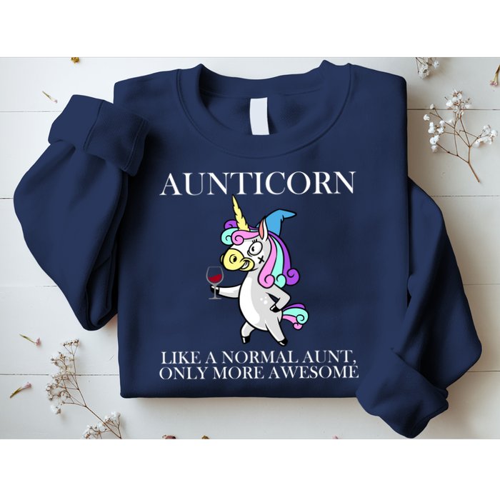 Aunticorn Like A Normal Aunt Only More Awesome Sweatshirt