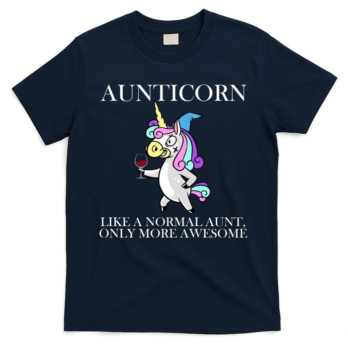 Aunticorn Like A Normal Aunt Only More Awesome T-Shirt