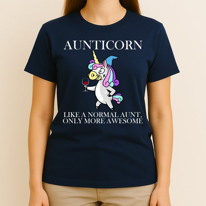 Aunticorn Like A Normal Aunt Only More Awesome T-Shirt