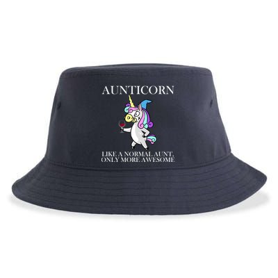Aunticorn Like A Normal Aunt Only More Awesome Sustainable Bucket Hat