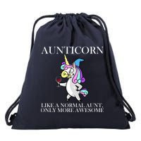 Aunticorn Like A Normal Aunt Only More Awesome Drawstring Bag