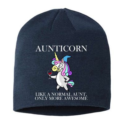 Aunticorn Like A Normal Aunt Only More Awesome Sustainable Beanie