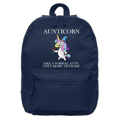 Aunticorn Like A Normal Aunt Only More Awesome 16 in Basic Backpack