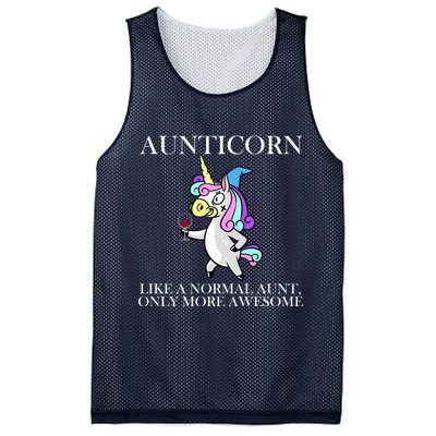 Aunticorn Like A Normal Aunt Only More Awesome Mesh Reversible Basketball Jersey Tank