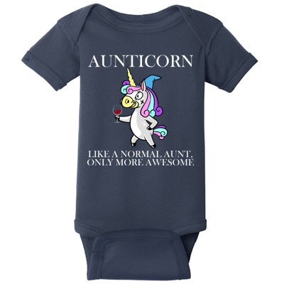 Aunticorn Like A Normal Aunt Only More Awesome Baby Bodysuit