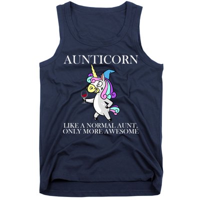 Aunticorn Like A Normal Aunt Only More Awesome Tank Top