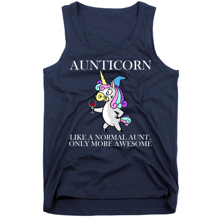 Aunticorn Like A Normal Aunt Only More Awesome Tank Top