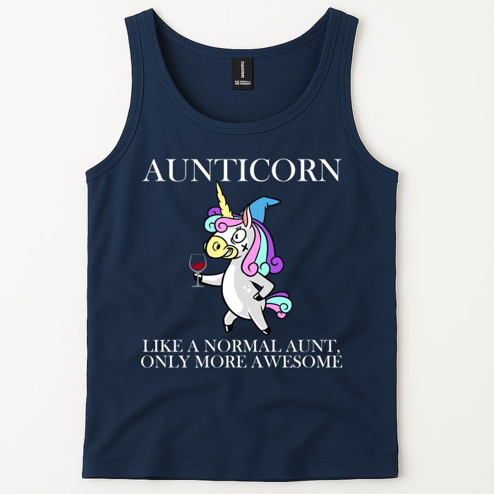 Aunticorn Like A Normal Aunt Only More Awesome Tank Top