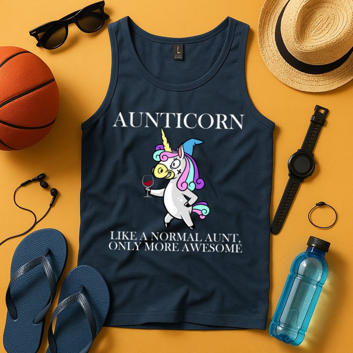 Aunticorn Like A Normal Aunt Only More Awesome Tank Top