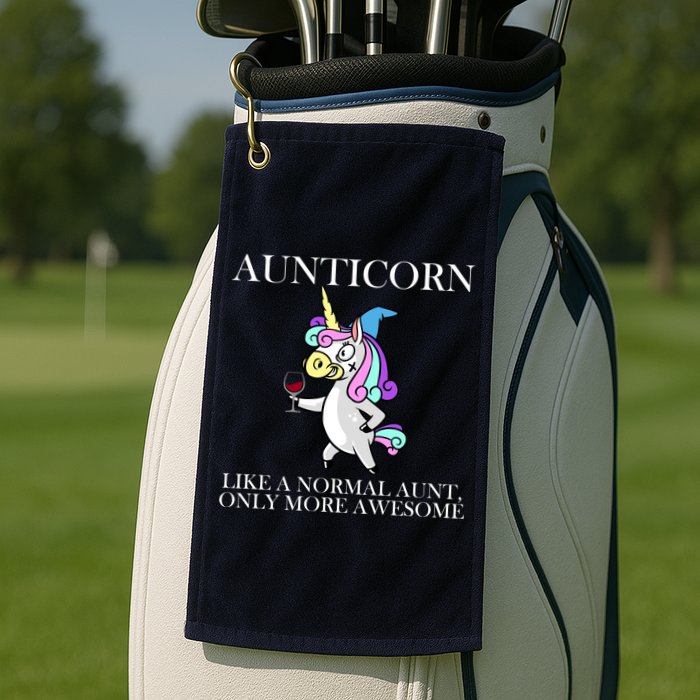 Aunticorn Like A Normal Aunt Only More Awesome Golf Towel