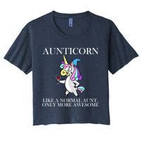 Aunticorn Like A Normal Aunt Only More Awesome Crop Top